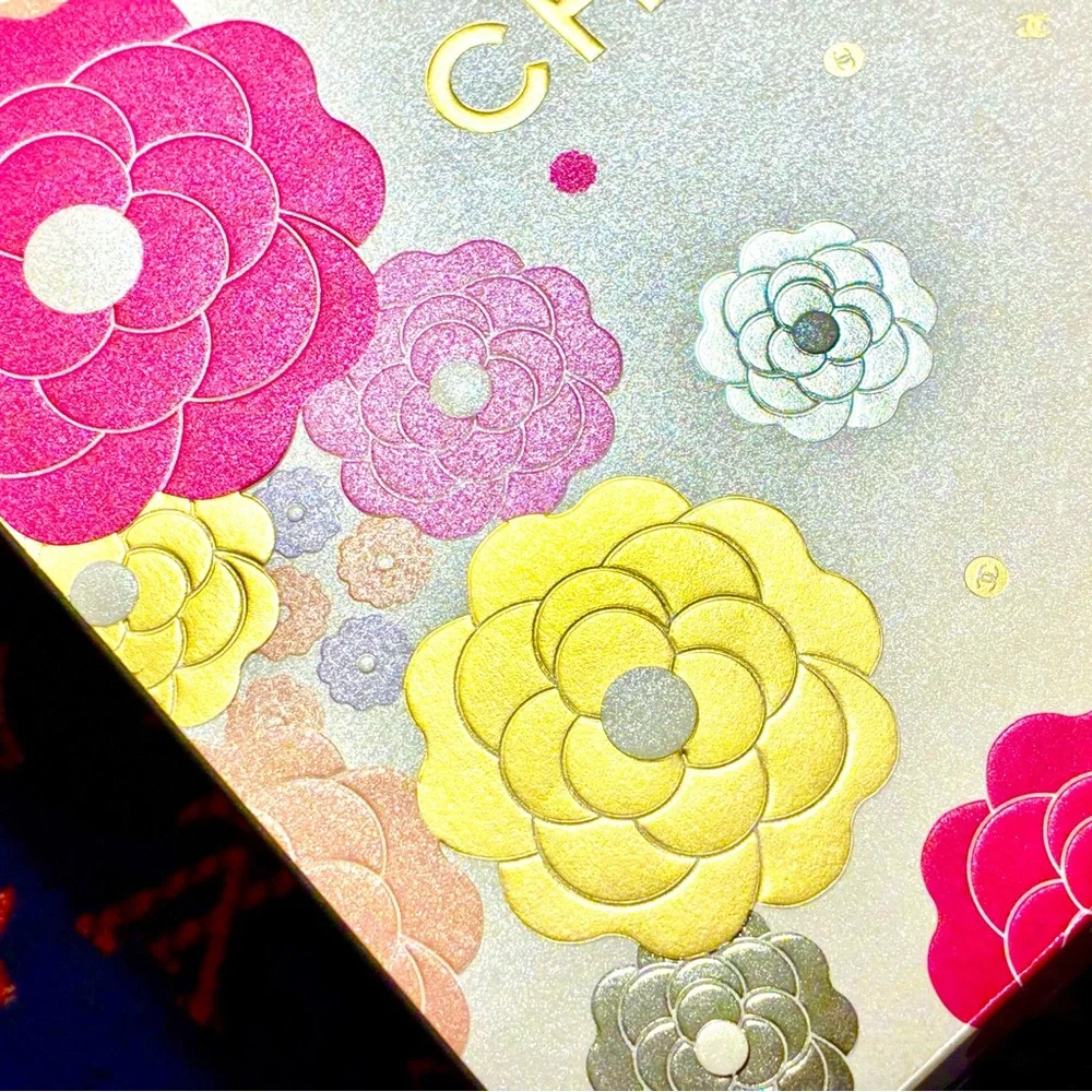 CHANEL 2026 Ltd Edition Beautiful Floral Gift  Box in Pink, Yellow,Gold & Silver